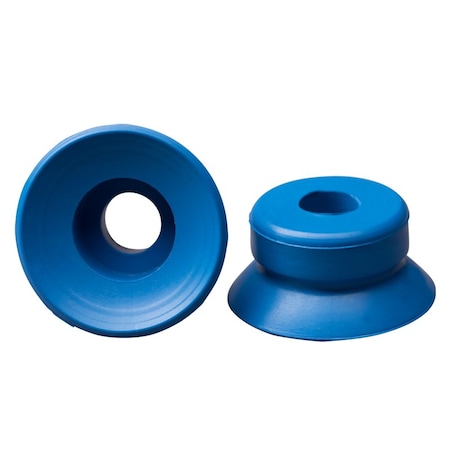 Fipa Flat vacuum cup diam. 15 mm, Thermalon blue  60 Degrees Shore 102.015.499.19